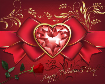 Happy Valentine S Day Red Rose Heart Holiday Wallpaper