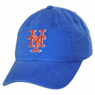 New York Mets Mlb Raglan Strapback Baseball Cap Caps