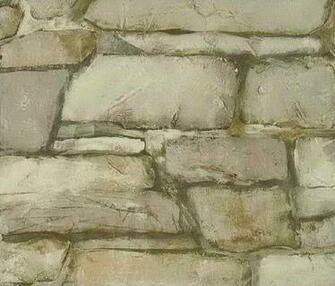 Beige Fieldstone Wallpaper Lodge Outdoors