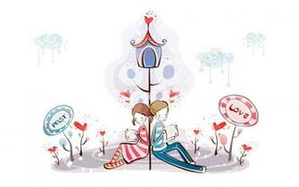 Valentine Post Cartoons Beautiful HD Wallpaper