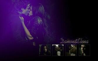 Vampire Diaries Wallpaper Damon And Elena