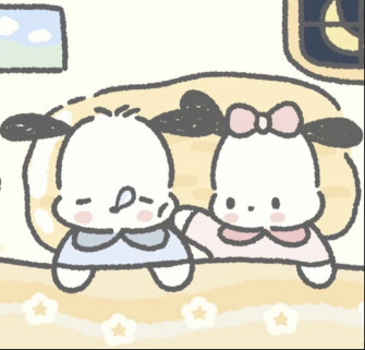 Pochacco Matching Pfp Hello Kitty iPhone Wallpaper