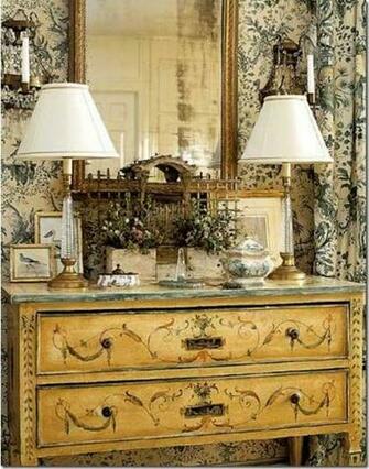 Toile Wallpaper Interiors