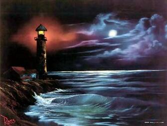 Bob Ross S Lanscape Oil Painting Wallpaper Night Jpg