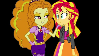 Equestria Girls Sunset Shimmer Image Adagio Dazzle Kiss Me Sunny
