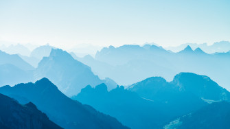Nature Landscape Blue Clear Sky Valley Mountain Wallpaper HD