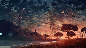 Anime Sunset Wallpaper