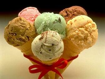 Christmas Cone Ice Cream Desktop Wallpaper