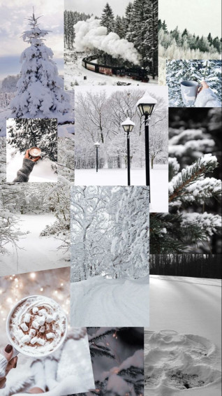 Winter Aesthetic Snow Background Picture Cozy Coffe