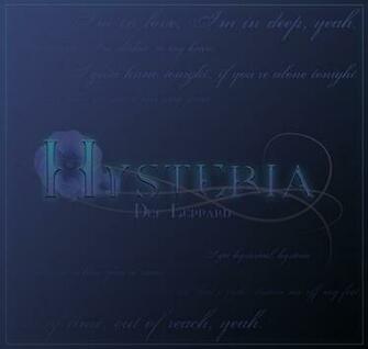 Def Leppard Hysteria Wallpaper By Verve Soliloquy
