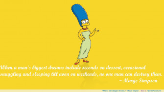 When A Mans Biggest Dreams Marge Simpson Wallpaper
