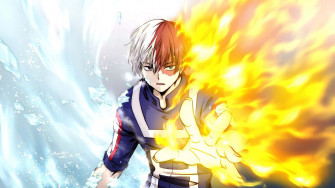 Todoroki Background Wallpaper