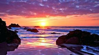 Ocean Sunset Wallpaper Wallperio