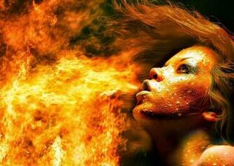Black And Red Fire HD Wallpaper