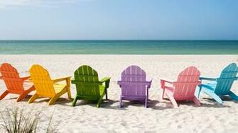 Beach Chairs 4k HD Desktop Wallpaper For Ultra Tv Wide