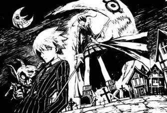 Soul Eater Wallpaper Evans Maka Albarn Sketch Black And