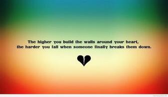 Broken Heart Love Wallpaper With Quote
