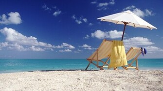 Beach Chairs Wallpaper