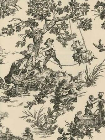 Toile Wallpaper Is On Sale Now At Americanblinds Go Black And