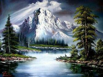 Bob Ross Sun After Rain Paintings Art