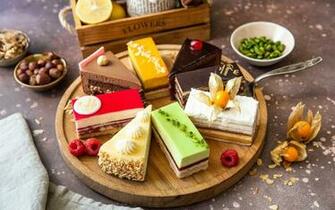 Wallpaper Different Kinds Of Slice Cakes HD Picture Image