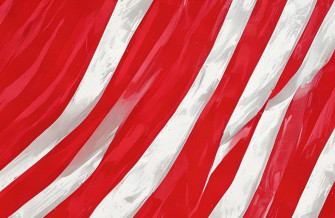 Red And White Striped Wallpaper