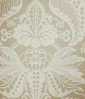 Neutral Damask Wallpaper Perandor By Bakers
