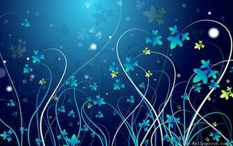Winter Flowers Digital Art Design Wallpaper