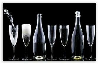 New Years Eve Champagne HD Desktop Wallpaper Widescreen High
