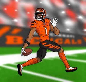 Marcus Jefferson On Sports In Nfl Football Art