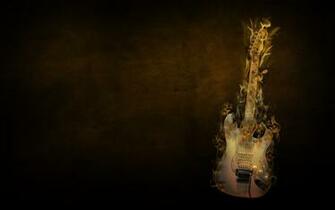 Fire HD Wallpaper Guitar On Desktop