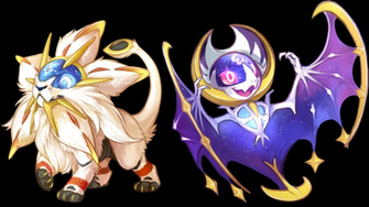 Chibi Solgaleo And Lunala HD Wallpaper Background Image