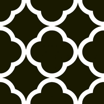 Deep Purple Blue Quatrefoil