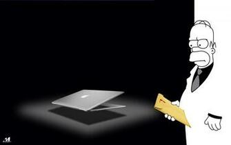Homer Apple Wallpaper