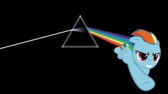 Floyd My Little Pony The Dark Side Of Moon Rainbow Dash Wallpaper