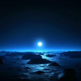 Blue Moon iPad Wallpaper iPhone