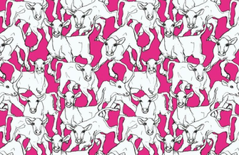 Displaying Image For Pink Cow Print Background