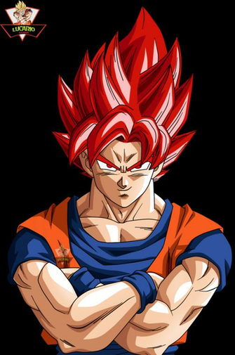 Goku Ssj God Red New Transformation By Lucario Strike On