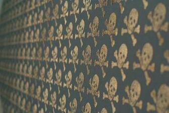 Beware The Moon Skulls Wallpaper Bronze On Oil Slick