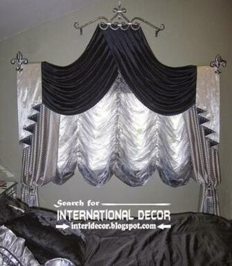 And Black Swag Curtains French Bedroom Curtain