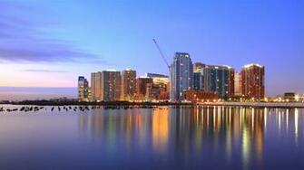 Wallpaper Usa Jersey City New Port Purple Night