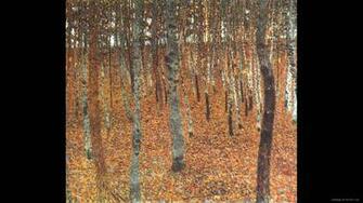 Gustav Klimt Paintings Wallpaper Beech Forest