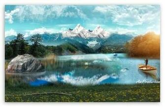 Fishing River HD Wallpaper For Standard Fullscreen Uxga Xga