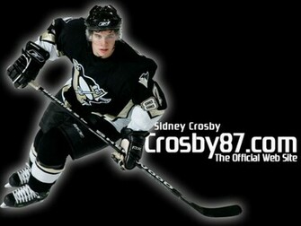Sidney Crosby On Black Background Wallpaper And Image