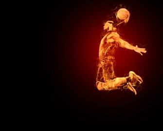 Flaming Lebron James Desktop Background By Acevesgame