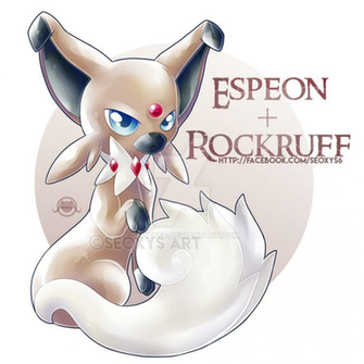 Closed Espeon X Rockruff By Seoxys6