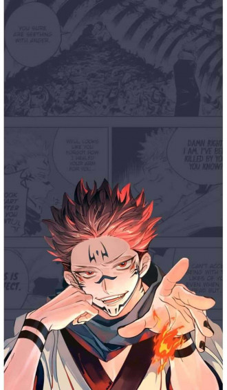 A Comic With Character Holding Fire Wallpaper
