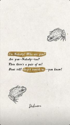 I M Nobody Who Are You Emily Dickinson Poems