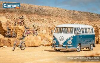 Split Screen Campervan Desktop Wallpaper