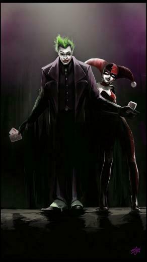 Wallpaper Joker And Harley iPhone 3d